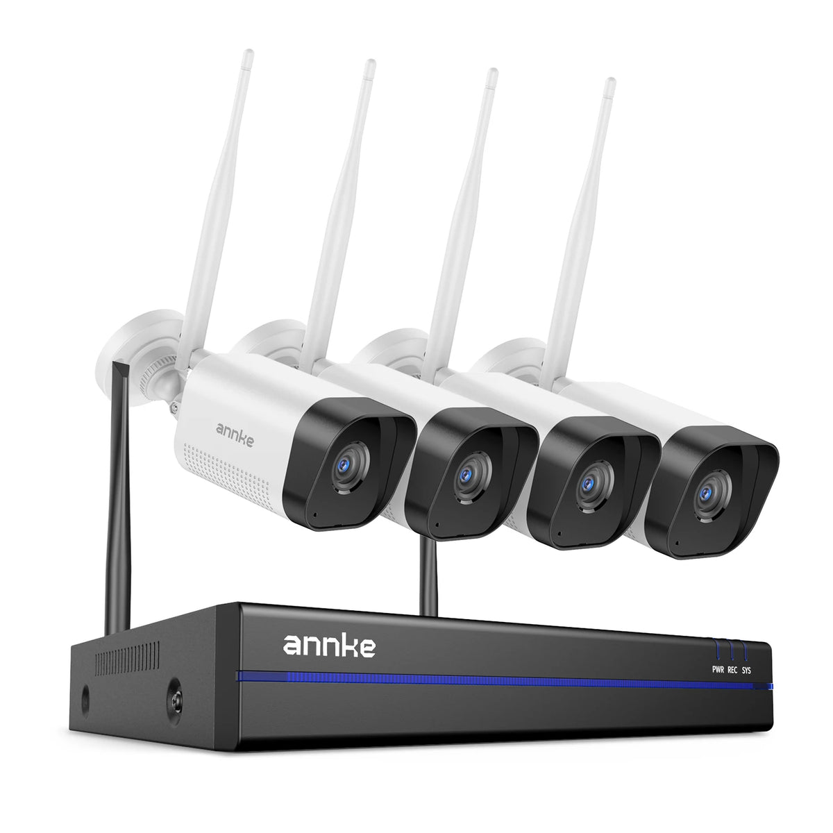 ANNKE WiFi Video Surveillance System 3MP Cameras With AI Detection