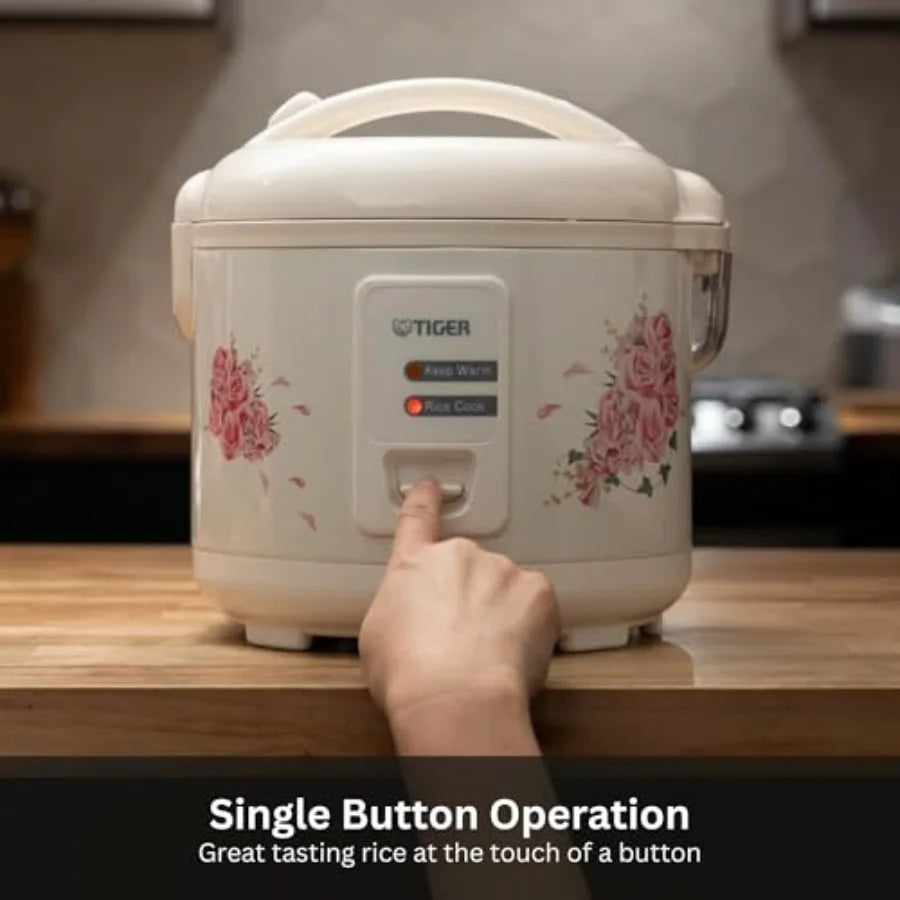 Nonstick Rice Cooker With Retractable Cord And Keep Warm Function