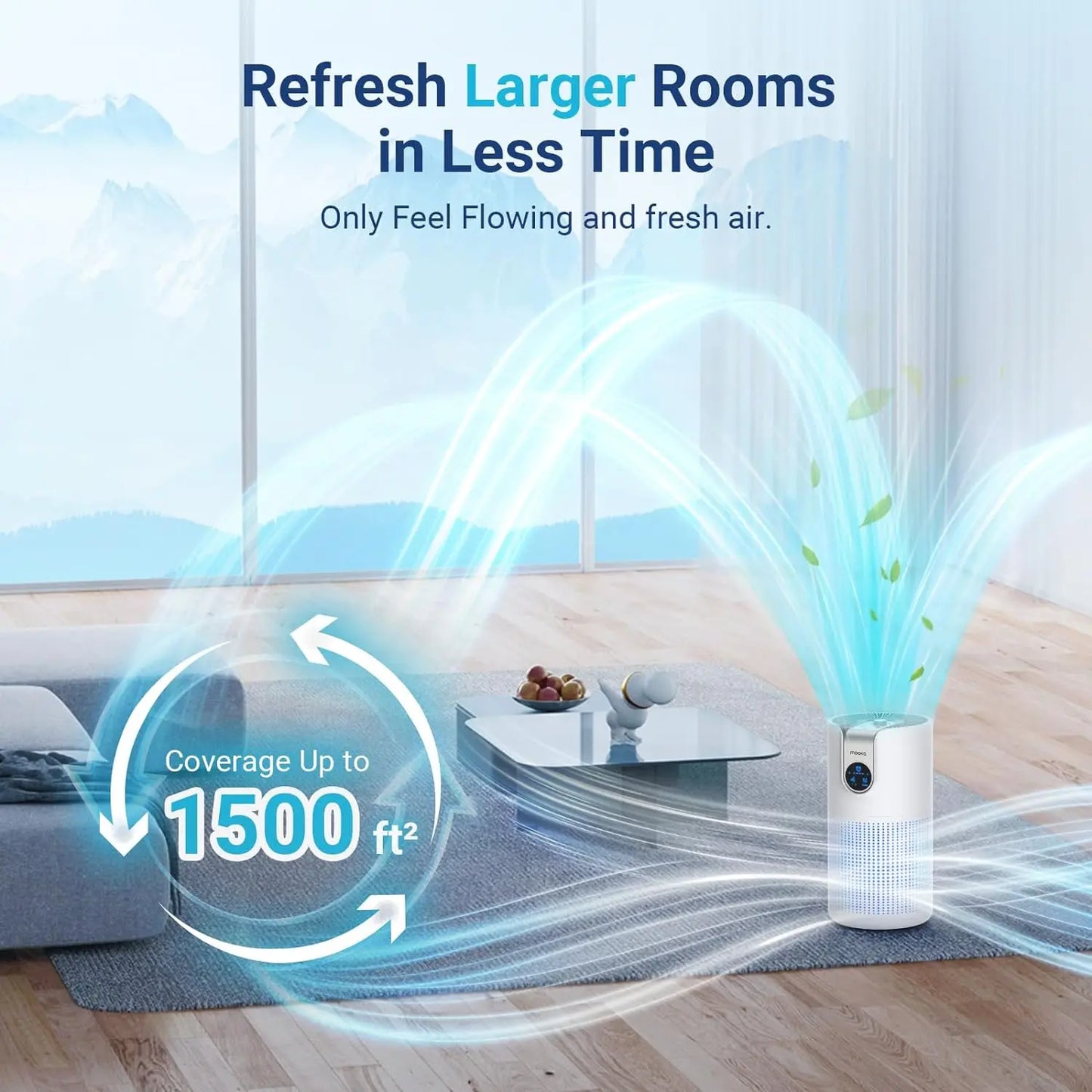 MOOKA Air Purifier HEPA with Aromatherapy for Home Use