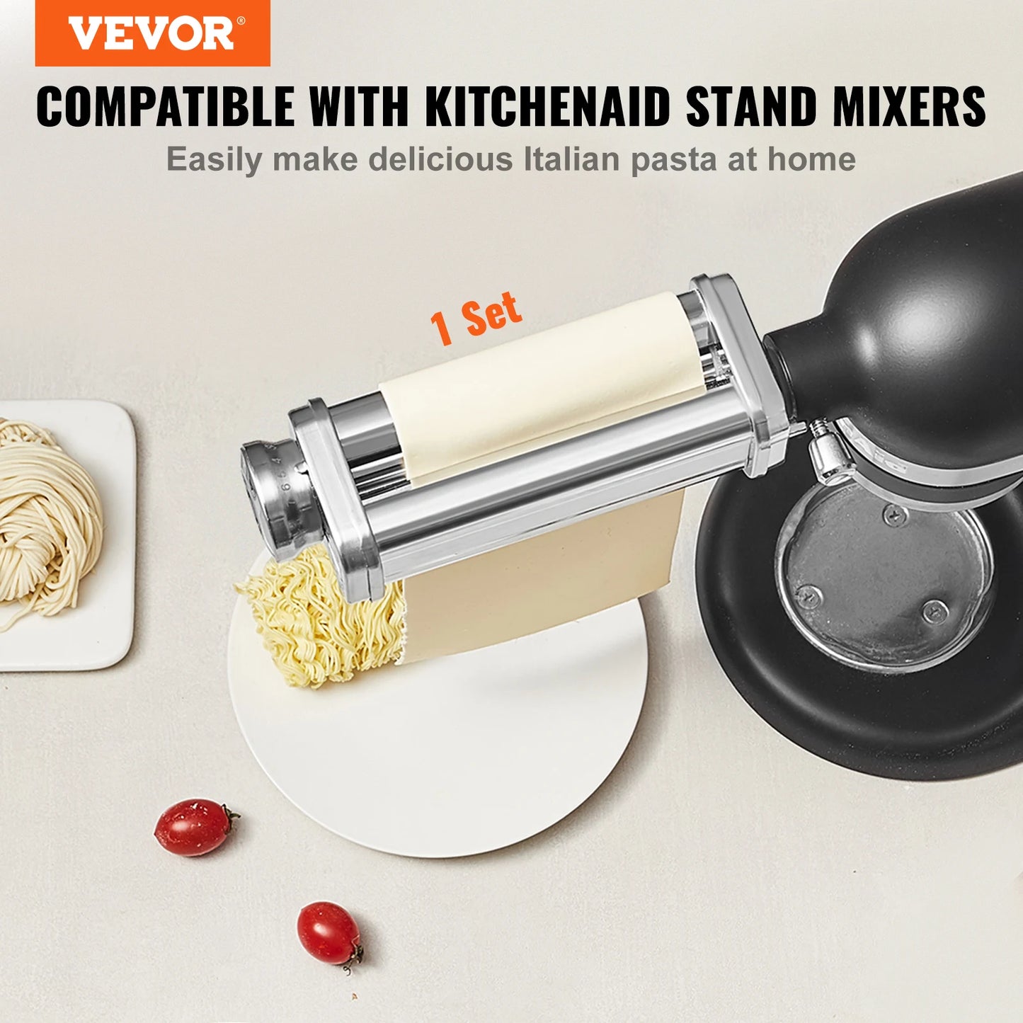 SucceBuy Pasta Sheet Roller Attachment for KitchenAid Stand Mixer