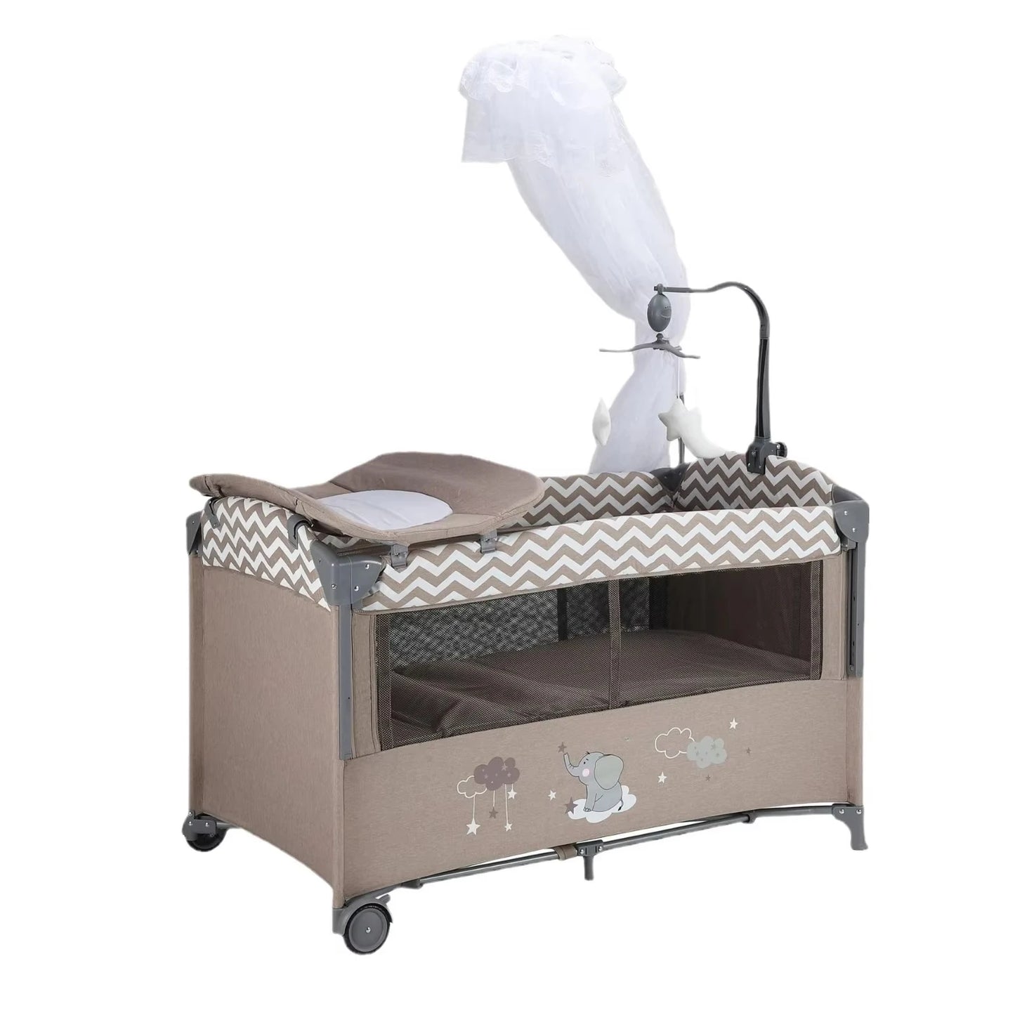 Multifunctional Portable Baby Crib For Sleep And Play