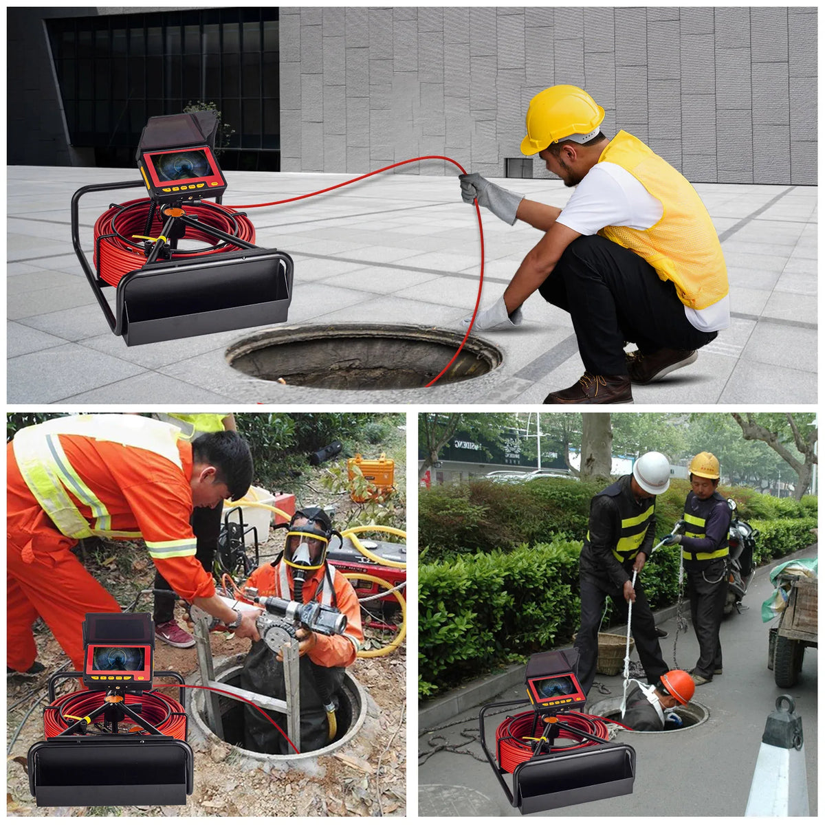 Syanspan Sewer Drain Inspection Camera Endoscope Video Recording DVR