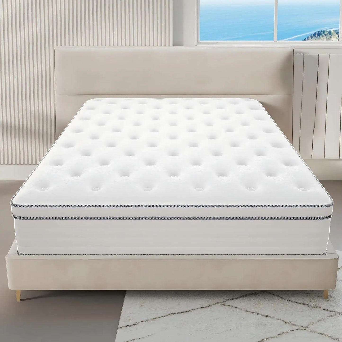 Madevos Pain Relieving Hybrid Mattress for Lumbar and Hip Support