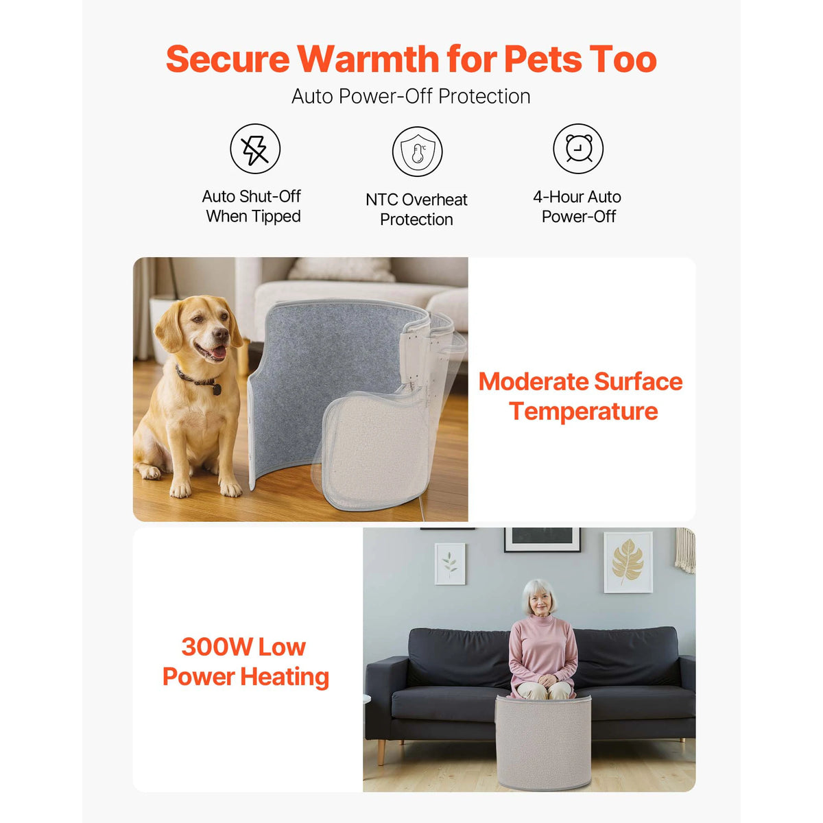 SucceBuy Rollable Foot Warmer With Remote Control And Timer