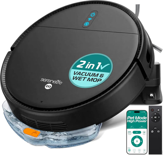 XMSJ Robot Vacuum Cleaner And Mop Combo With App Control