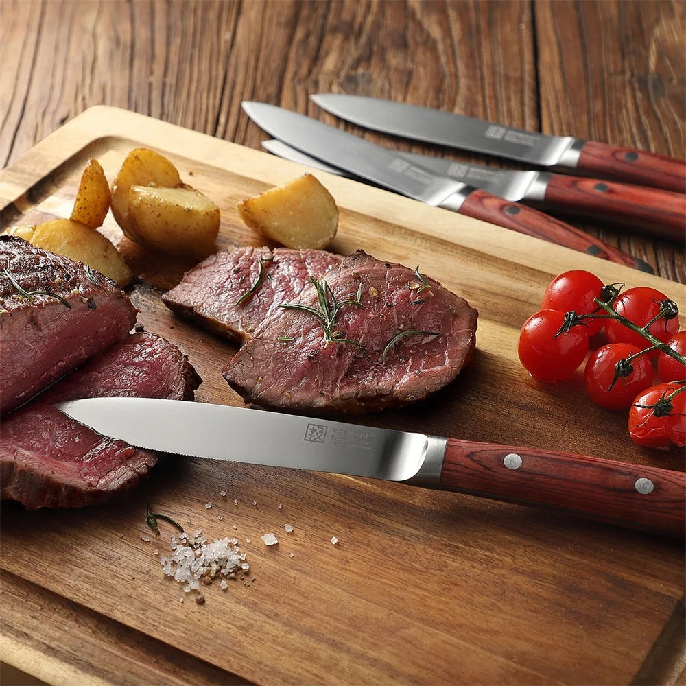 4 Piece Stainless Steel Steak Knife Set Ultra Sharp