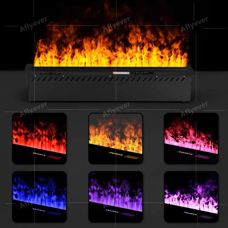AFLYEVER 3D Water Mist Atomization Fireplace Home Decor