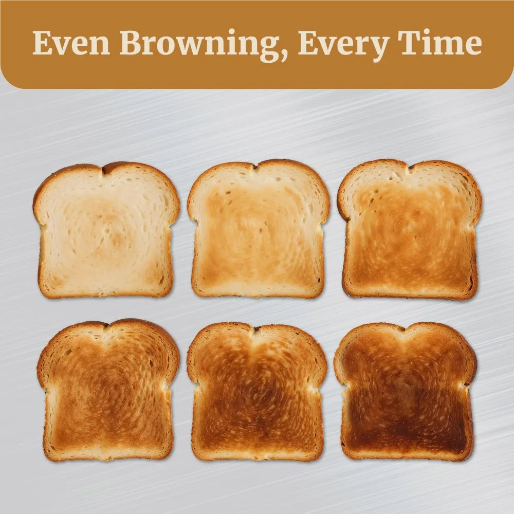 2 Slice Toaster With Digital Countdown And Extra Wide Slots