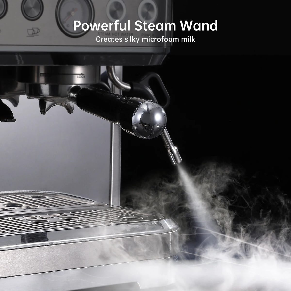 Acekool Espresso Machine With Grinder And Milk Frother For Home