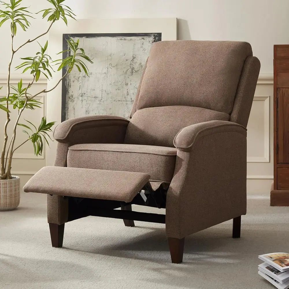 Recliner Chair With Adjustable Lumbar Support Home Theater Seating