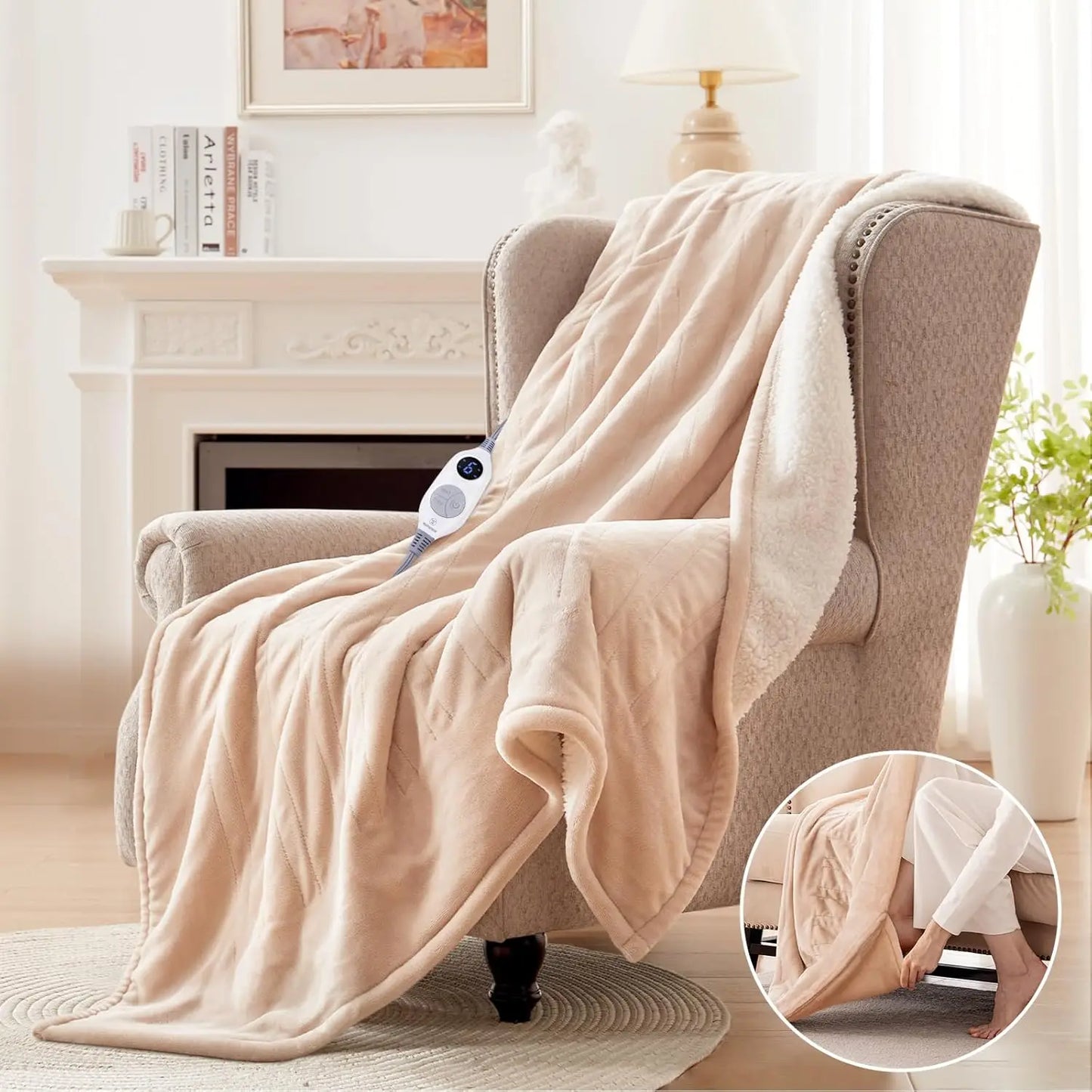 Westinghouse Ultra Soft Heated Blanket With Foot Pocket