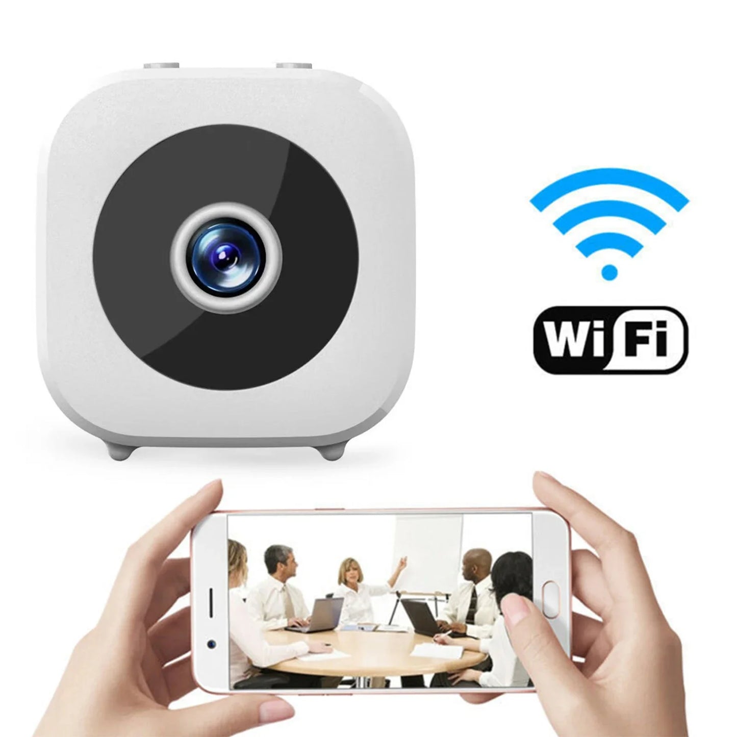 Smart Wireless Security Camera Rechargeable WiFi Motion Detection 1080P