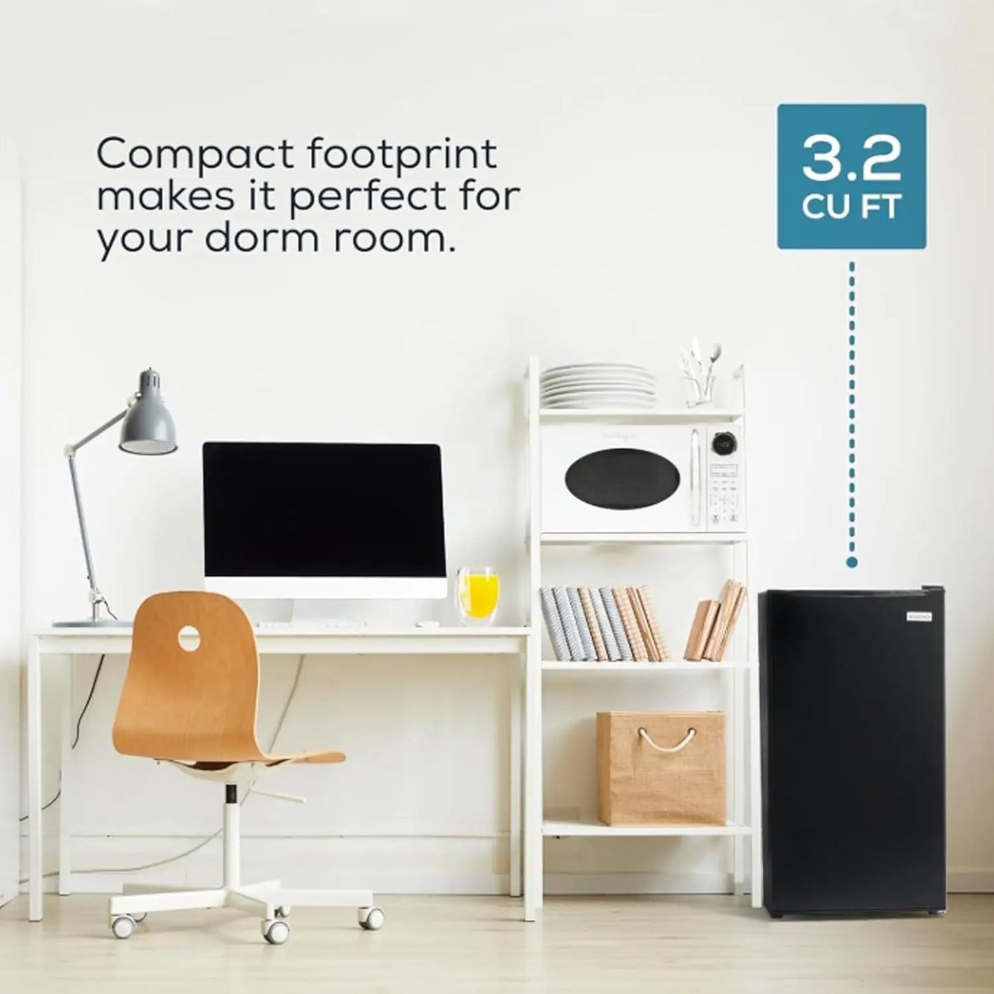 XMSJ Mini Fridge With Freezer Single Door Compact Refrigerator For Homes