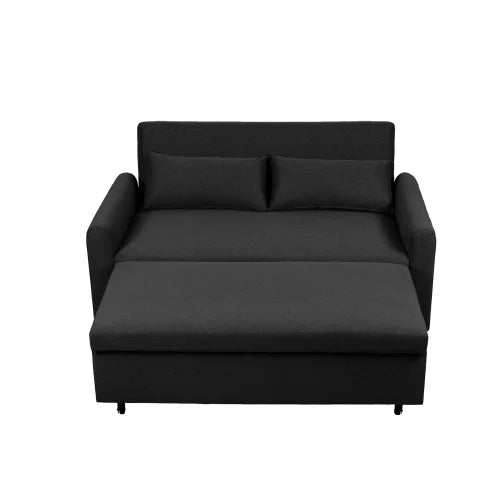 Convertible Sleeper Sofa Bed With Adjustable Backrest And Pockets