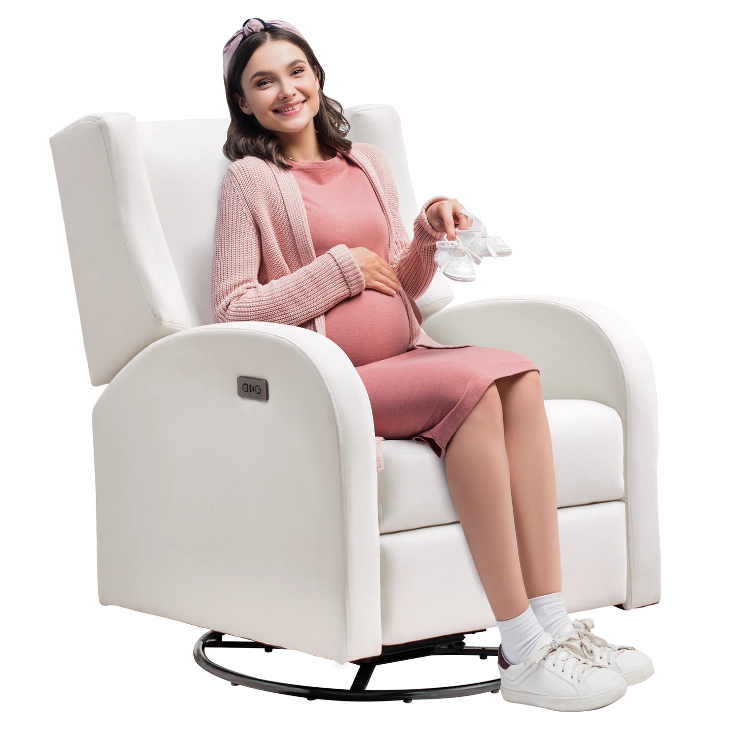 SucceBuy Power Recliner And Swivel Glider With USB Port