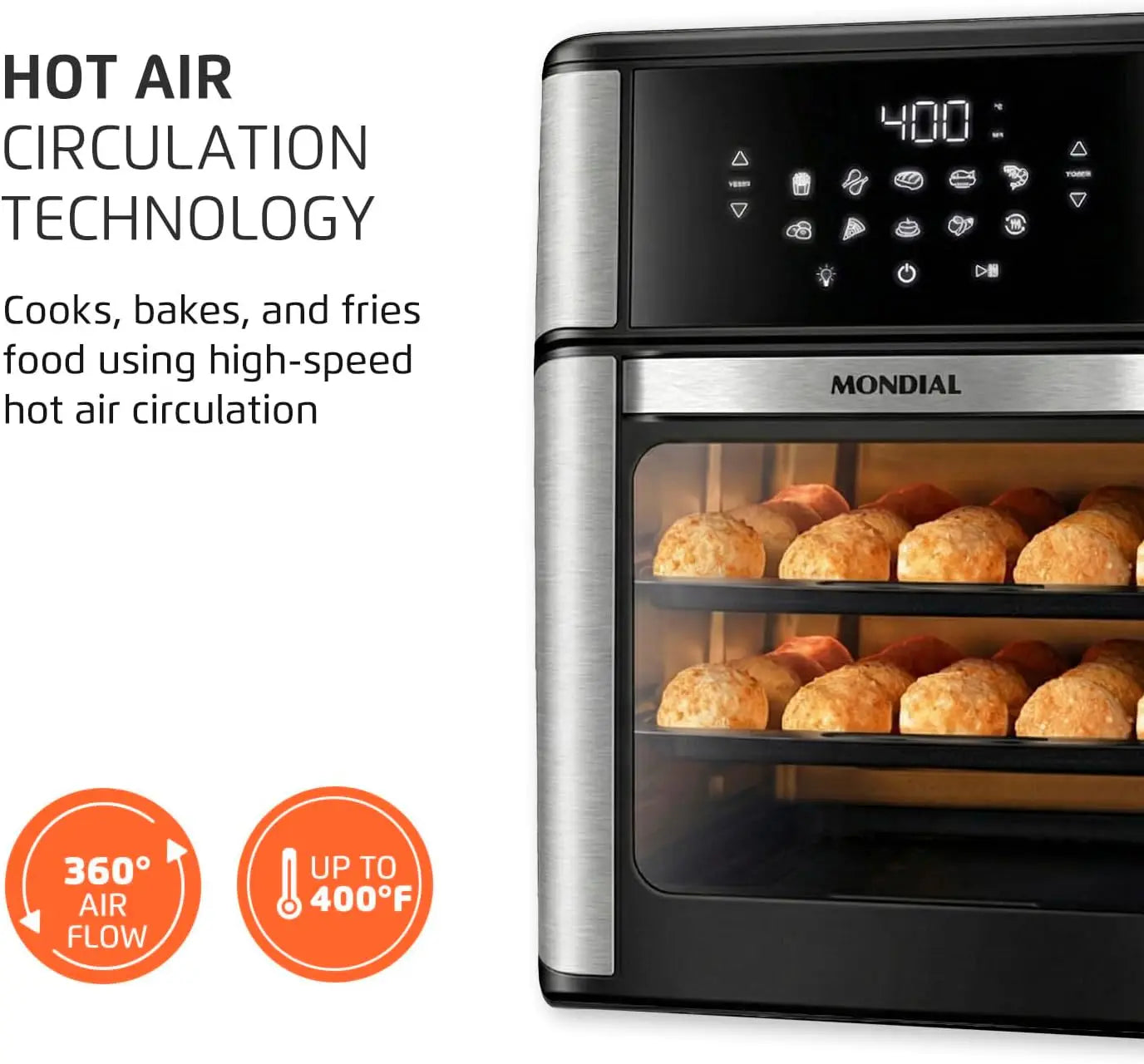 XMSJ Air Fryer Oven 1800W With 12 7 Quart Capacity
