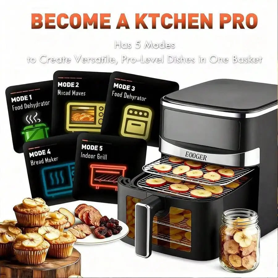 XMSJ Air Fryer With Hi Fry Technology And Touchscreen Controls