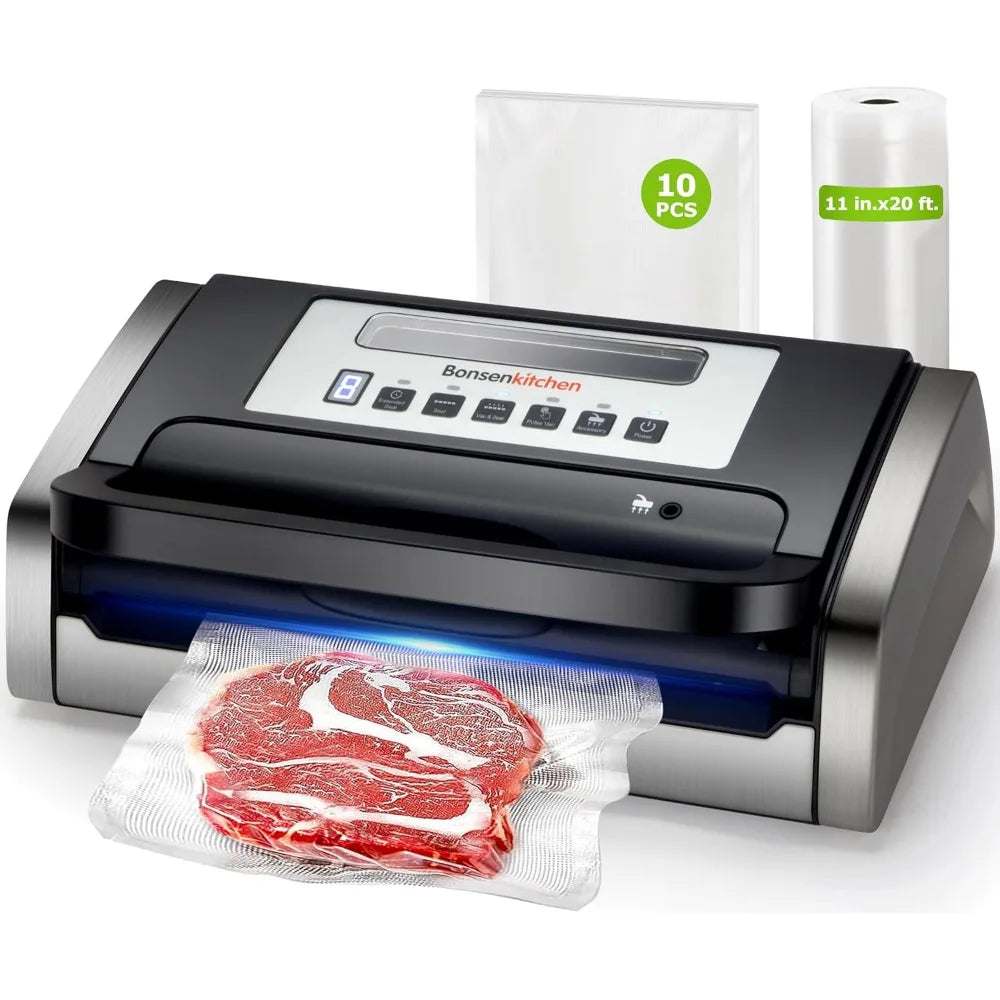 XMSJ Bonsenkitchen Vacuum Sealer Machine With Globefish Technology