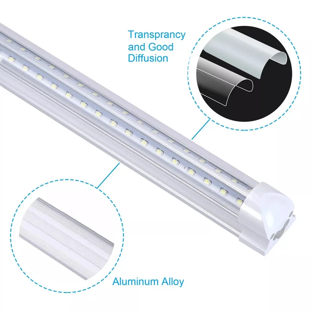 BSK.BESTKA Led Shop Light 110V Linkable 100W 6000K Brightness