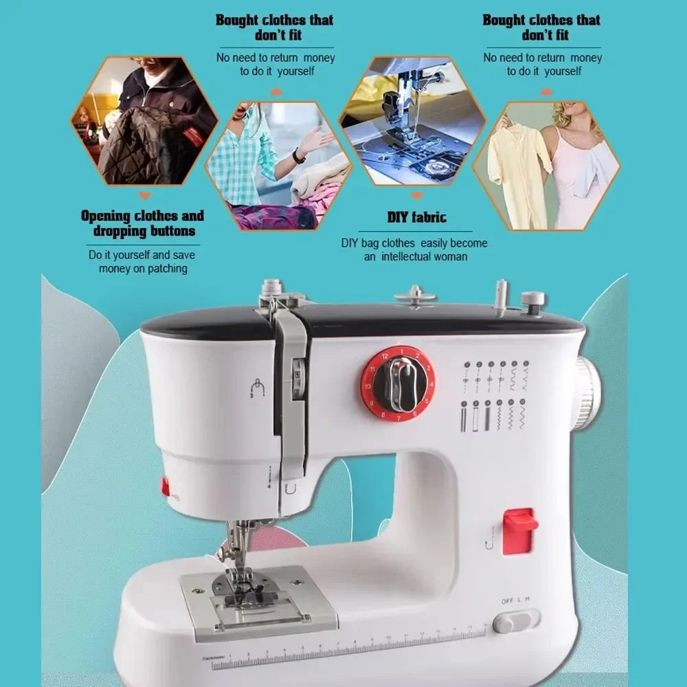 Portable Desktop Manual Sewing Machine FM-519 Multifunctional