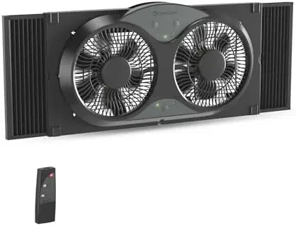 XMSJ Reversible Window Fan With Remote Control 3 Speed