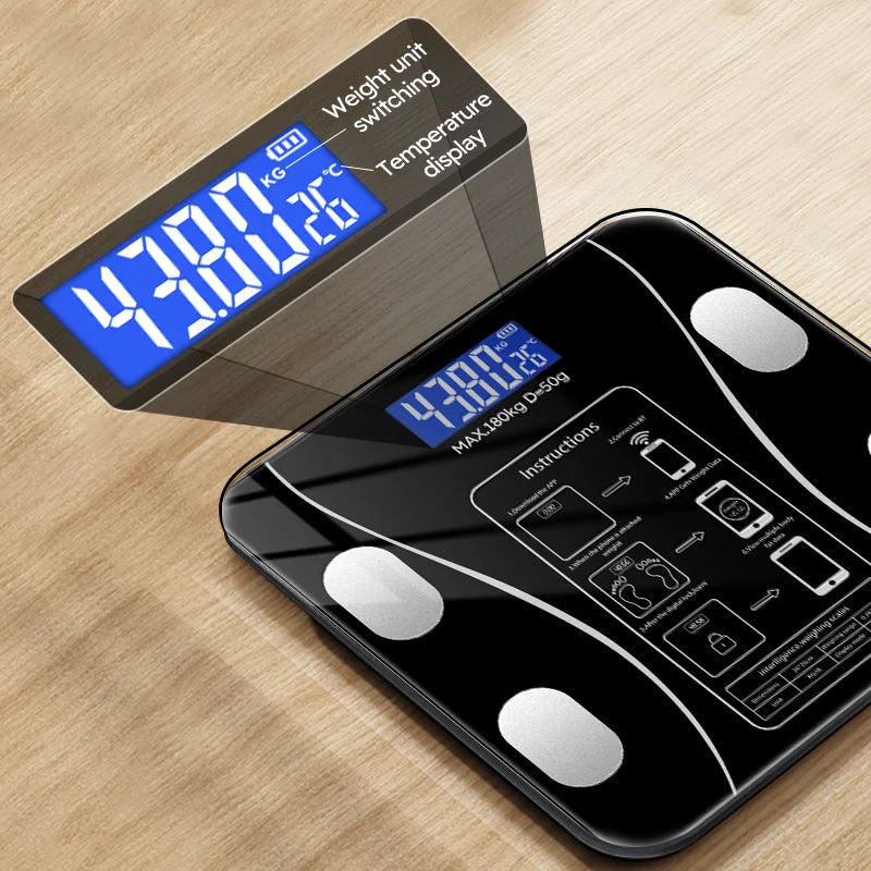 LED Body Fat Scale Smart Weight Scale for Health Measurement