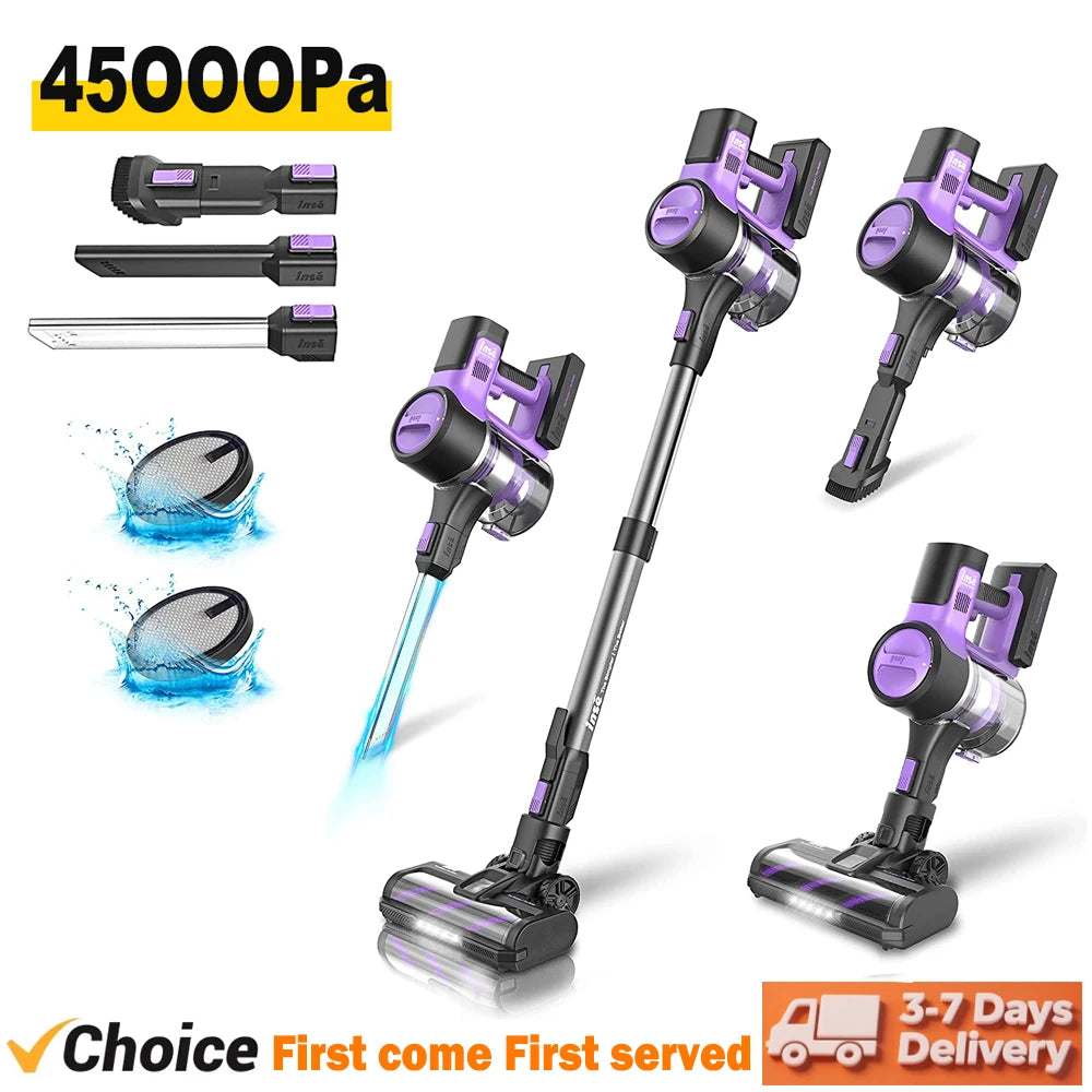 INSE S10 Cordless Stick Vacuum Cleaner With 45KPa Suction