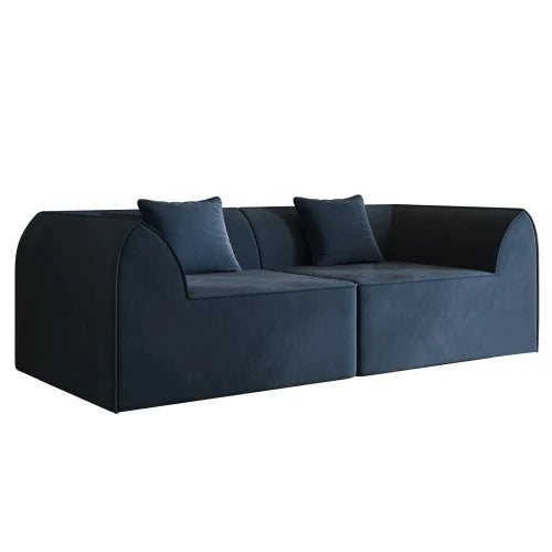 Compressed Memory Foam Sofa 2 Seater Lounger Daybed With Pillow