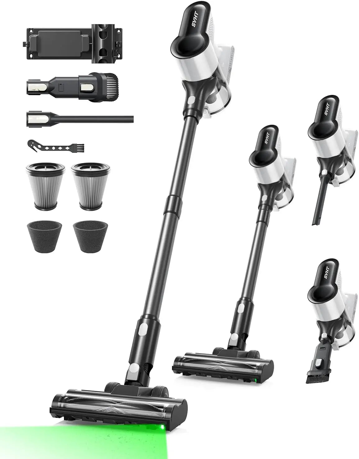 XMSJ Cordless Vacuum Cleaner 500W 45KPa Self-Standing