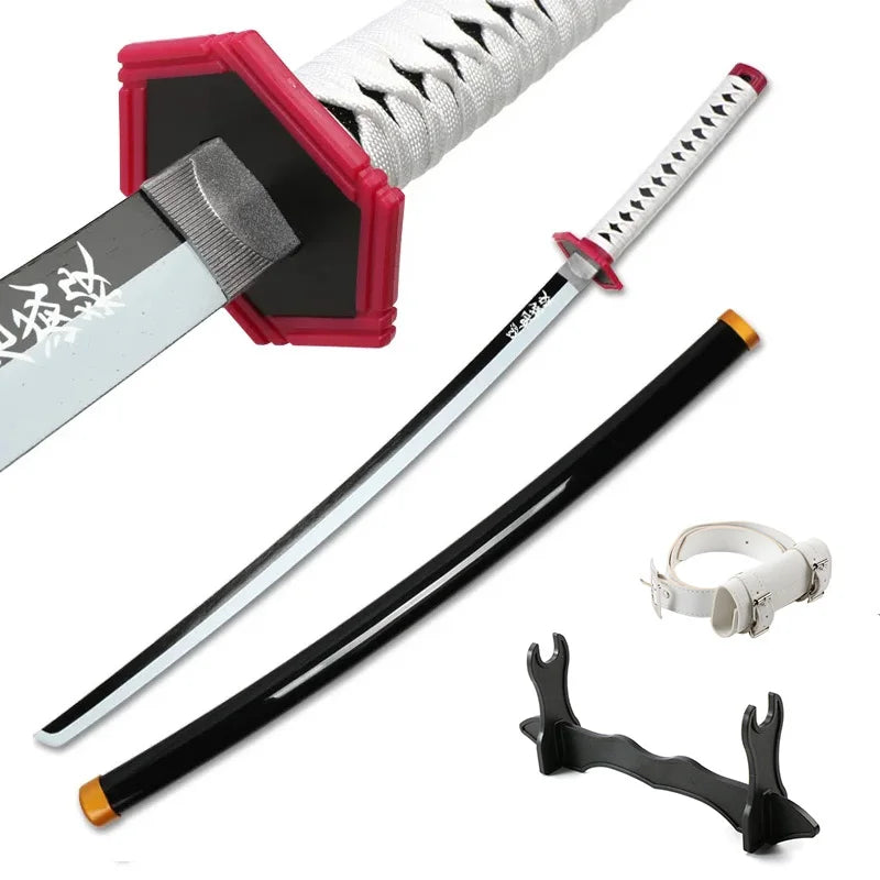 Anime Katana Cosplay Bamboo Wooden Toy Sword Tanjiro Zenitsu Kyoujurou