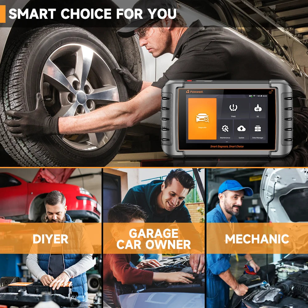 FOXWELL NT809TS TPMS Programming Tool All Systems Diagnostic Scanner