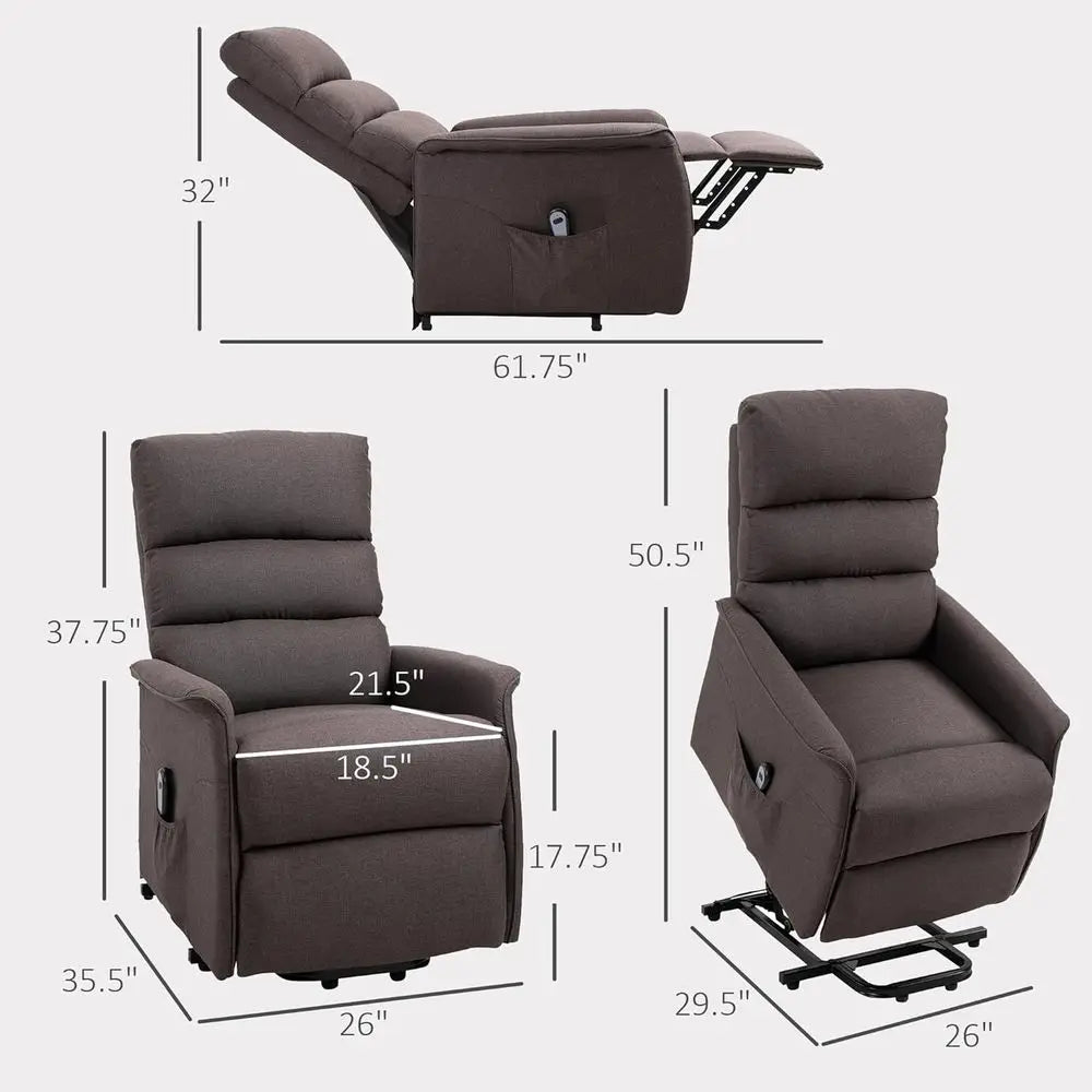 Power Lift Recliner Chair With Remote Control Easy Assembly