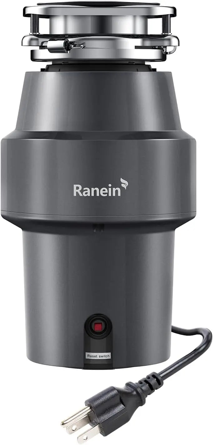 XMSJ Half HP Garbage Disposal With Cord Stainless Steel Grinding