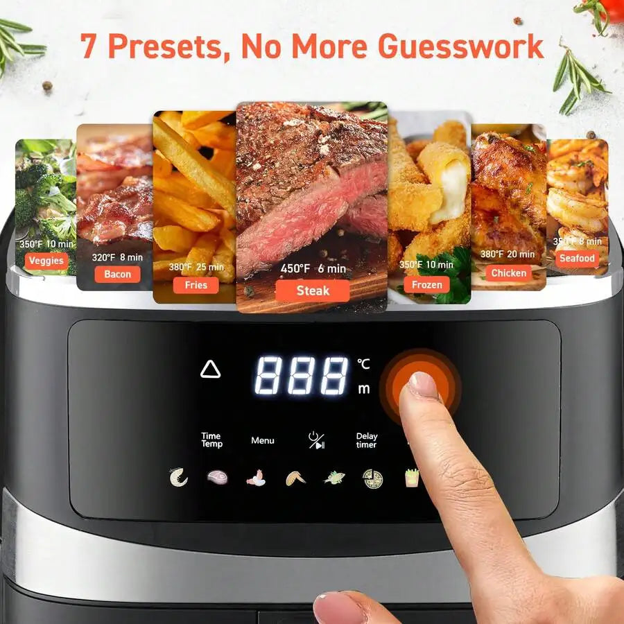 XMSJ Air Fryer With Hi Fry Technology And Touchscreen Controls