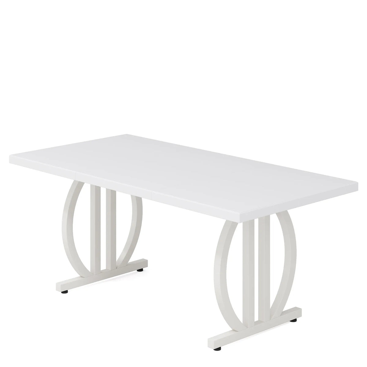 Tribesigns Modern Industrial Wooden Dining Table With Metal Frame