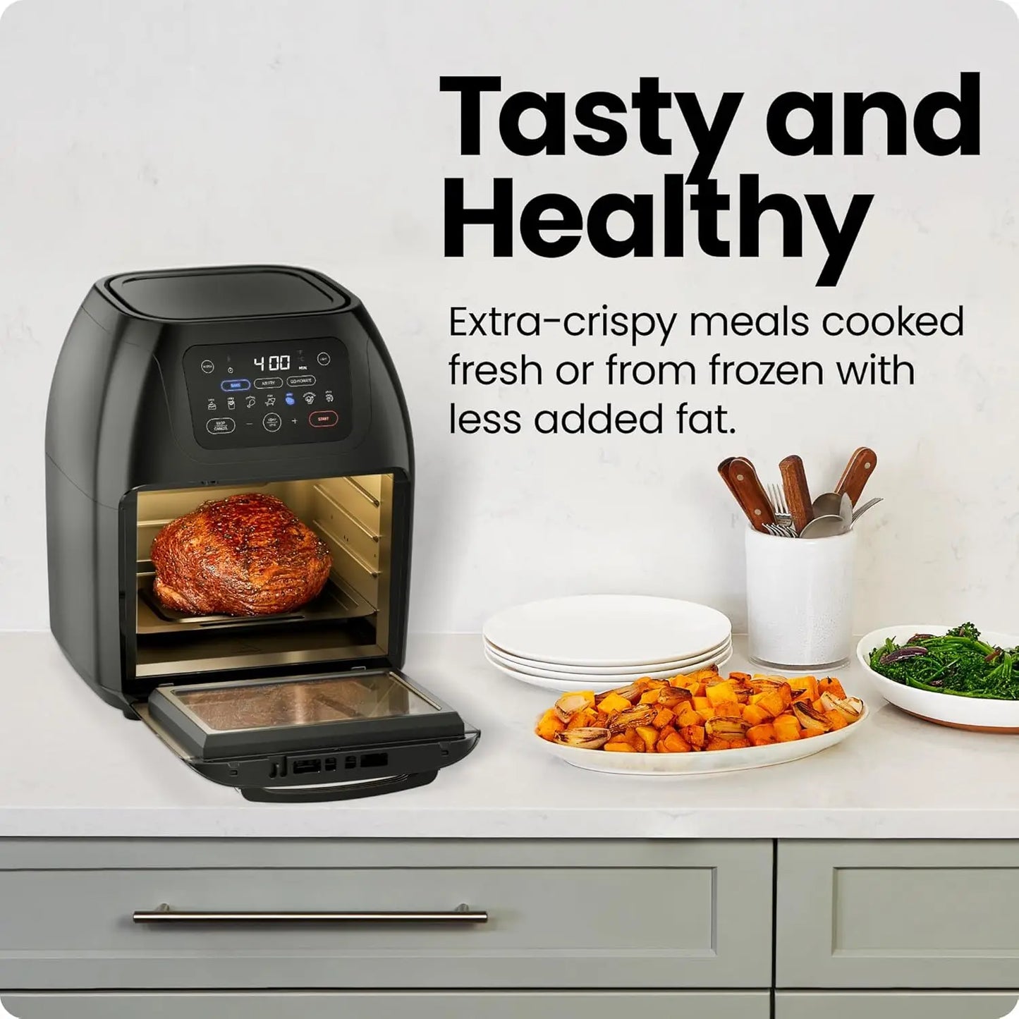 XMSJ Multifunctional Digital Air Fryer Rotisserie Dehydrator Convection Oven