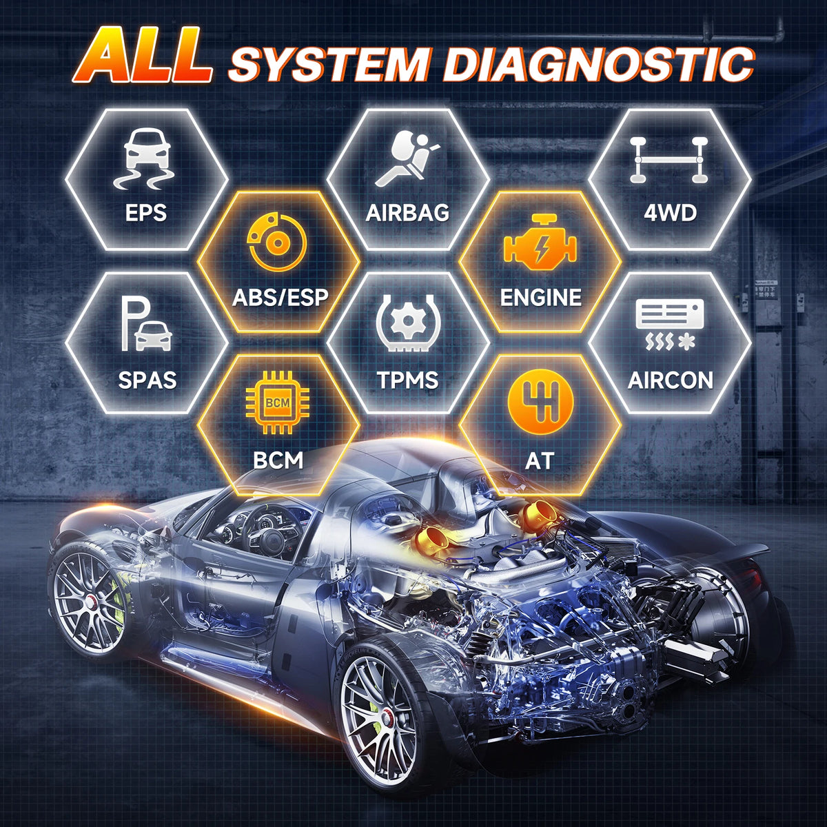 FOXWELL NT809TS TPMS Programming Tool All Systems Diagnostic Scanner