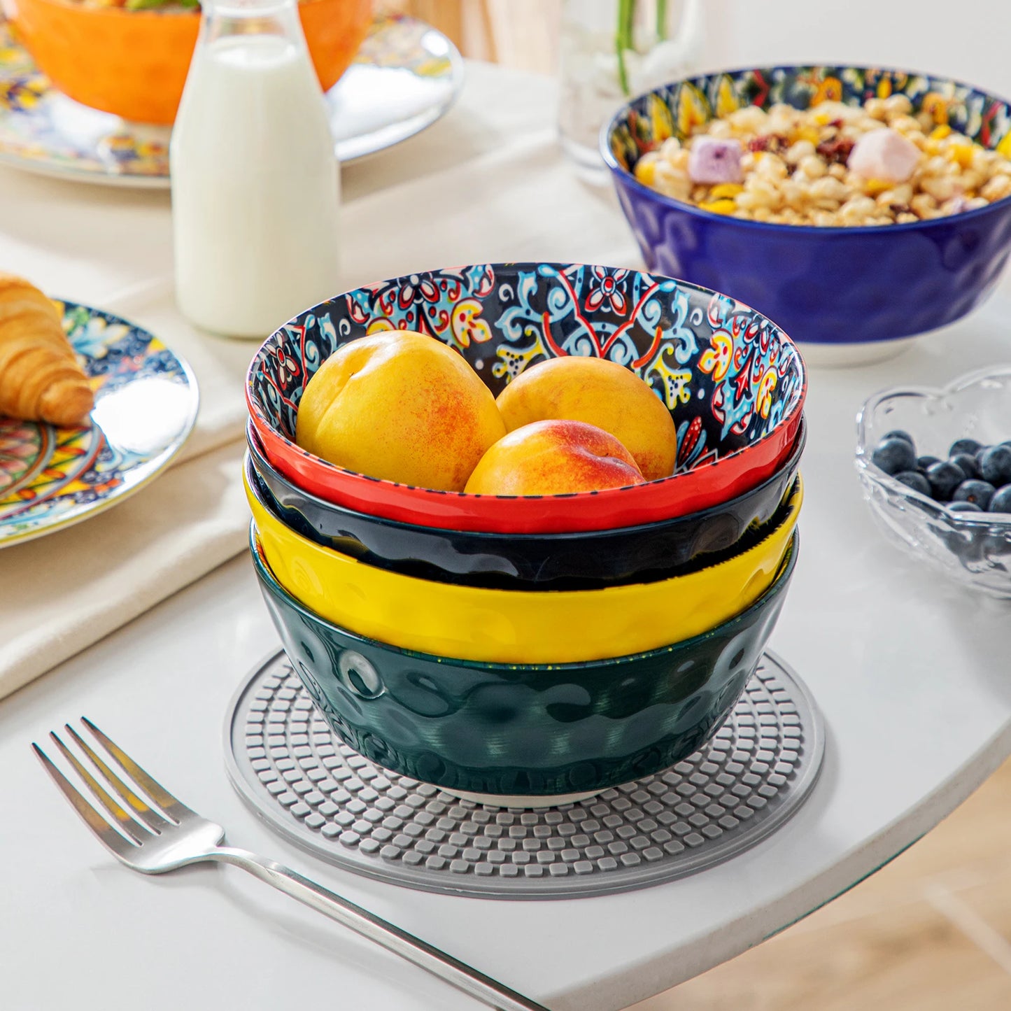 Malacasa Premium Ceramic Oven Dishwasher Safe Soup Bowls