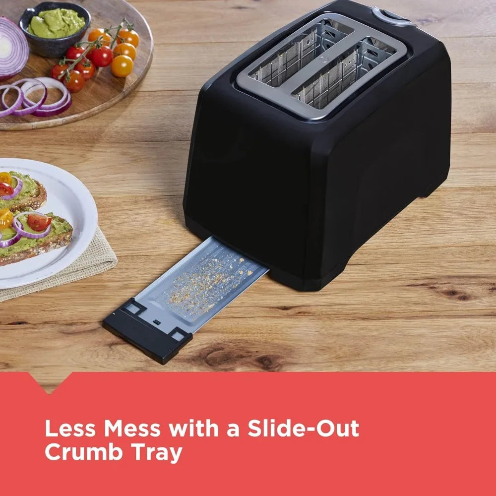 Extra Wide Slot Two Slice Toaster With 110V Plastic Housing