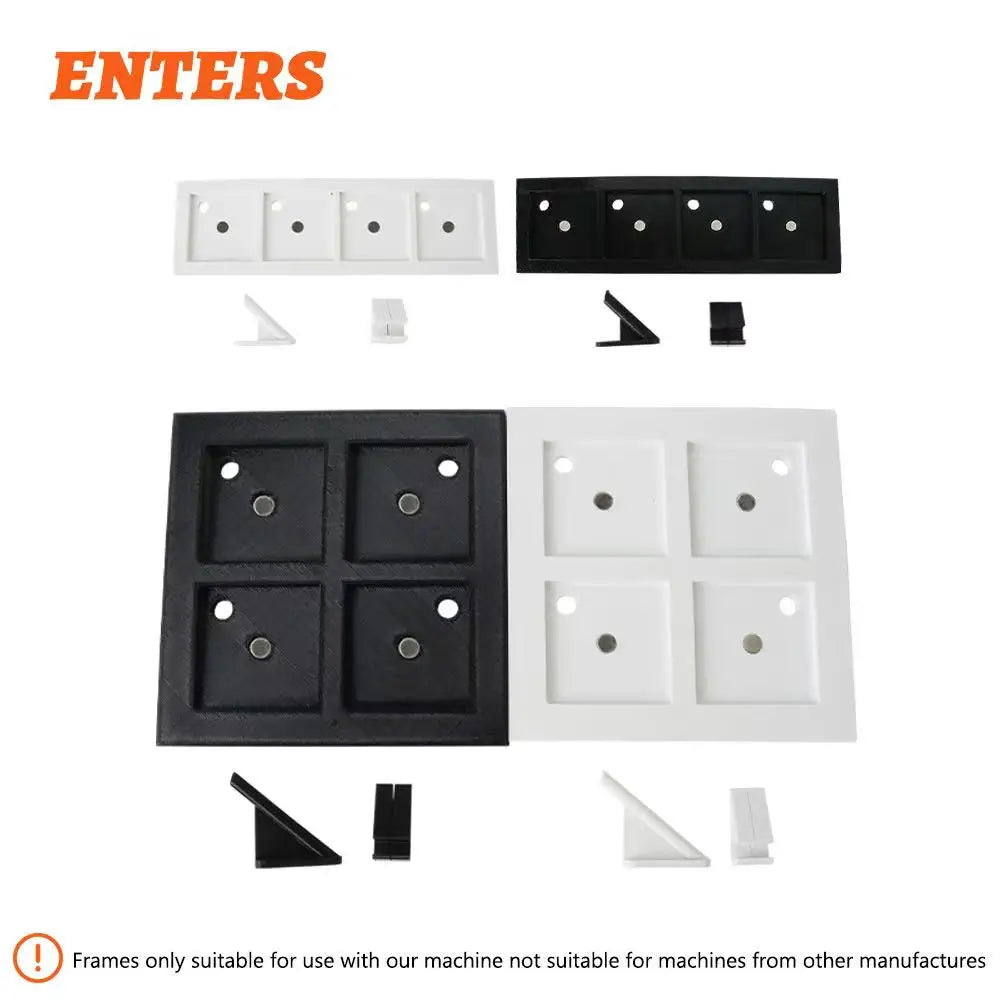 Acrylic Magnetic Photo Frame For Fridge Square Grid Display
