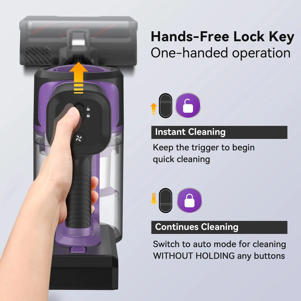 INSE S10 Cordless Stick Vacuum Cleaner With 45KPa Suction