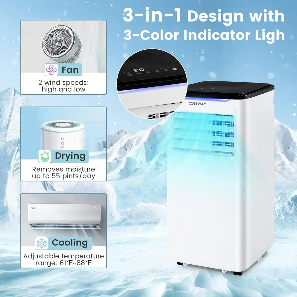 YTYIN 10000 BTU Portable Air Conditioner for Room Up To 400 Sq Ft