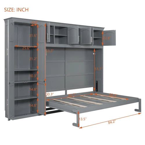 Murphy Bed Cabinet Bedroom Furniture with Space Saving Foldaway Design