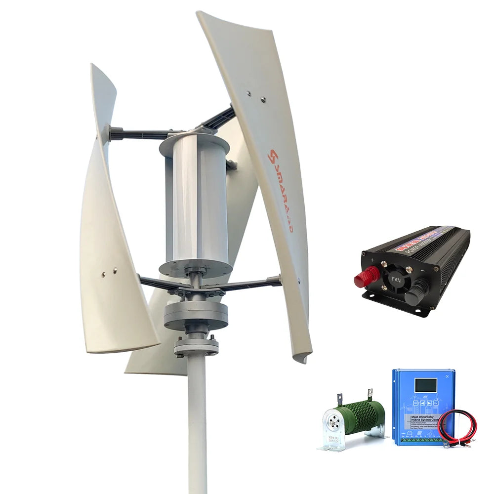 Vertical 2000W Permanent Magnet Wind Generator For Low Wind Start