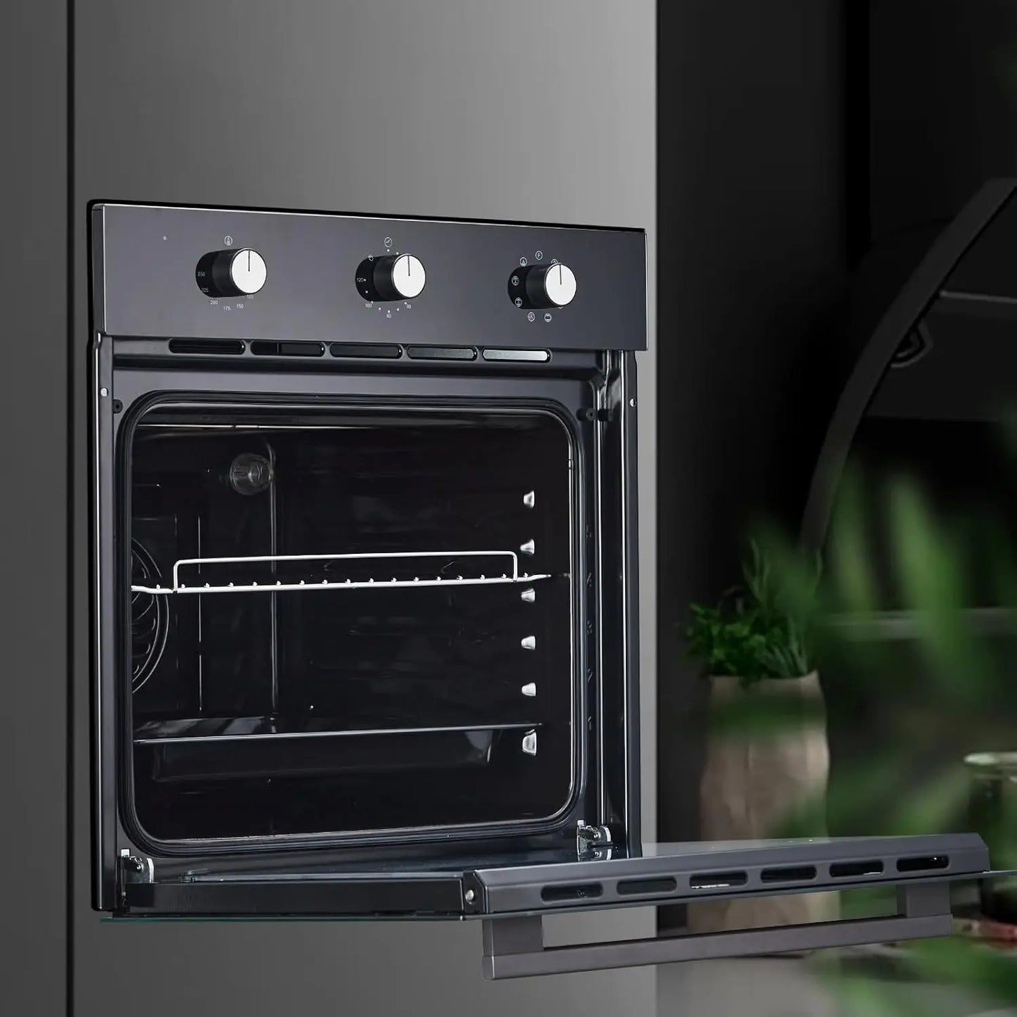 XMSJ Electric Wall Oven Convection Stainless Steel 8 Cooking Modes