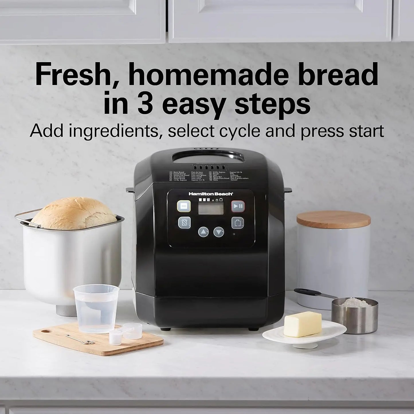 XMSJ Automatic Bread Maker Digital Programmable 12 Settings Gluten Free