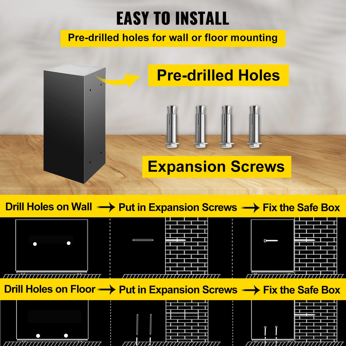 Electronic Steel Double Door Security Safe Featuring Hidden Vault
