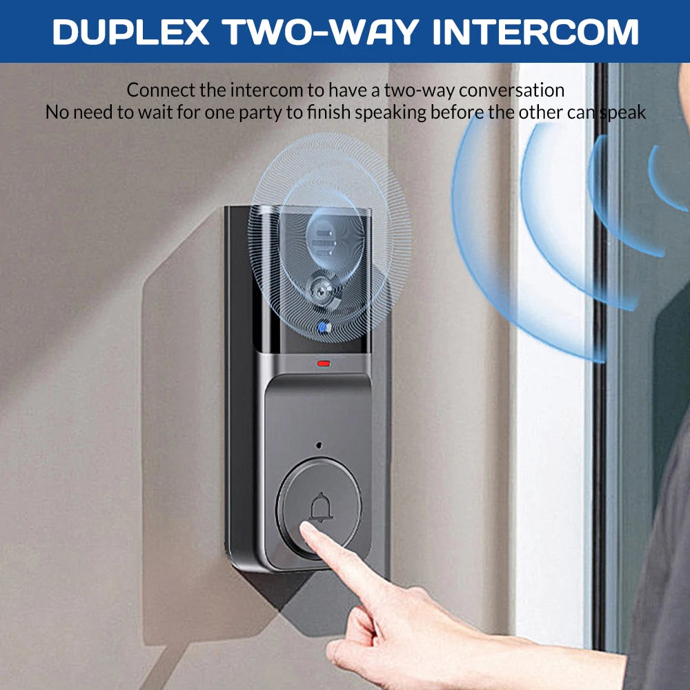 Wireless Video Doorbell Intercom With Two-Way Audio and Night Vision