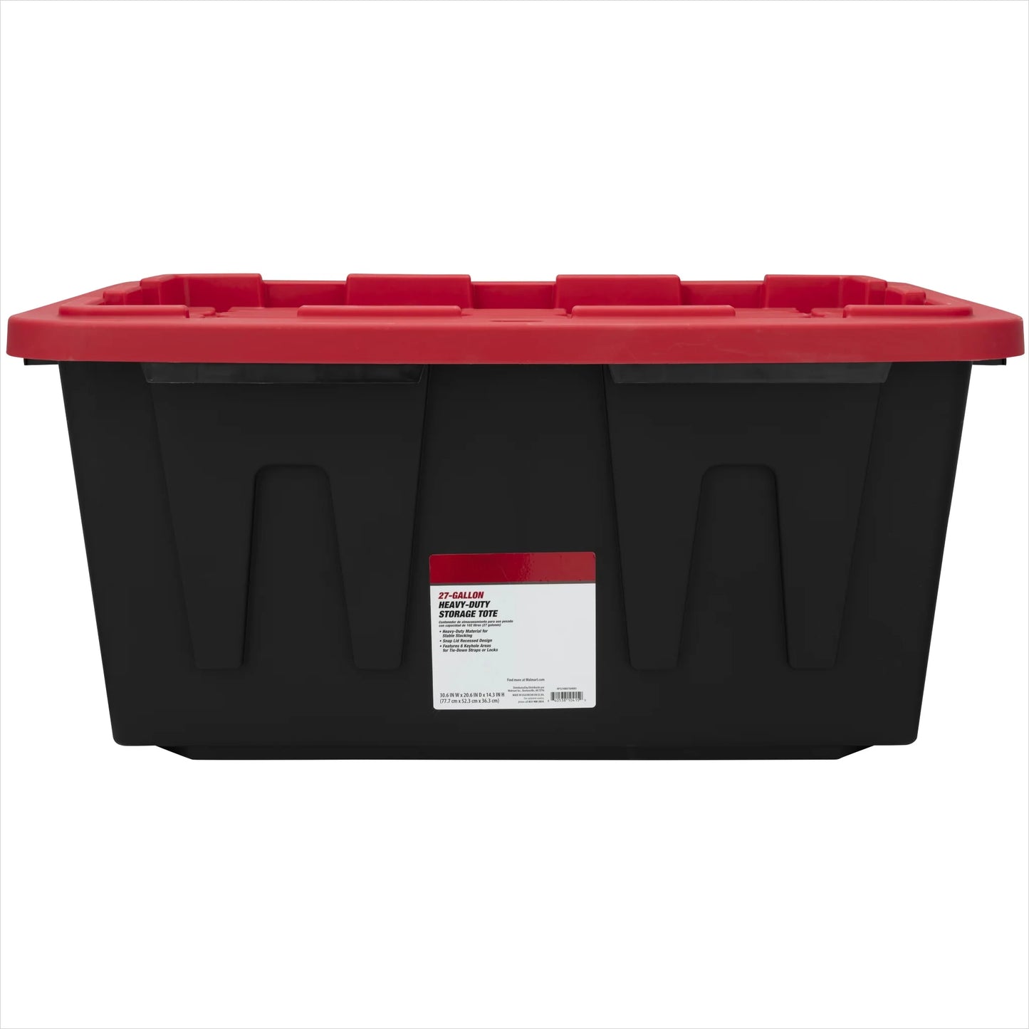 27 Gallon Snap-Lid Storage Bin With Heavy-Duty Plastic Container