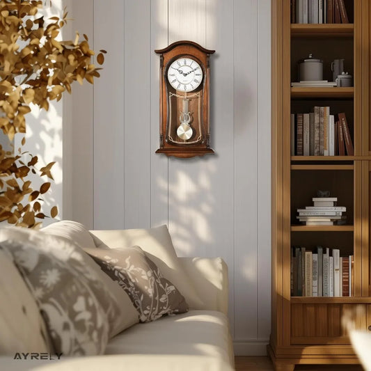 Analog Wall Clock With Hourly And Quarter Hour Chime